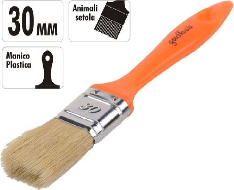 PENNELLO 30 MM PENNELLESSA CON MANICO IN PLASTICA PER PITTURA VERNICIARE 90254 - 2