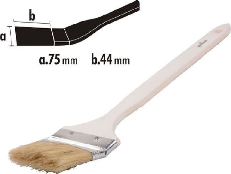 PENNELLO ANGOLARE PIATTA PER PITTURA RADIATORI TERMOSIFONE 75MM SETOLE 44MM 90305 - 2