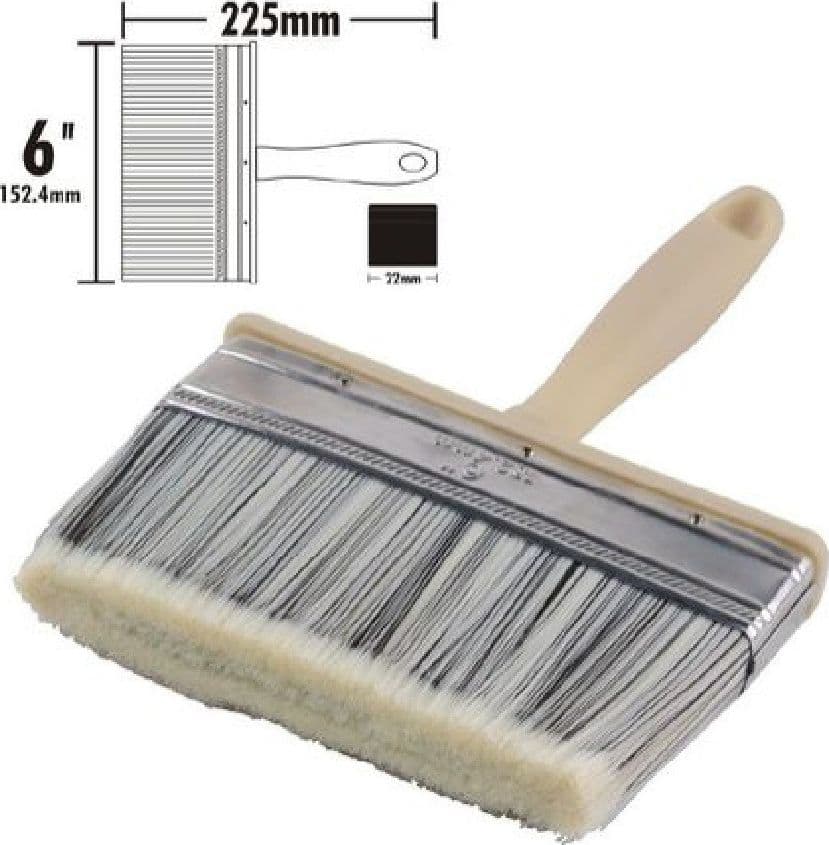 PENNELLO PITTURA 6" DA 225 MM PENNELLESSA PER SOFFITTO PARETI IMBIANCHINO 90285 - 2