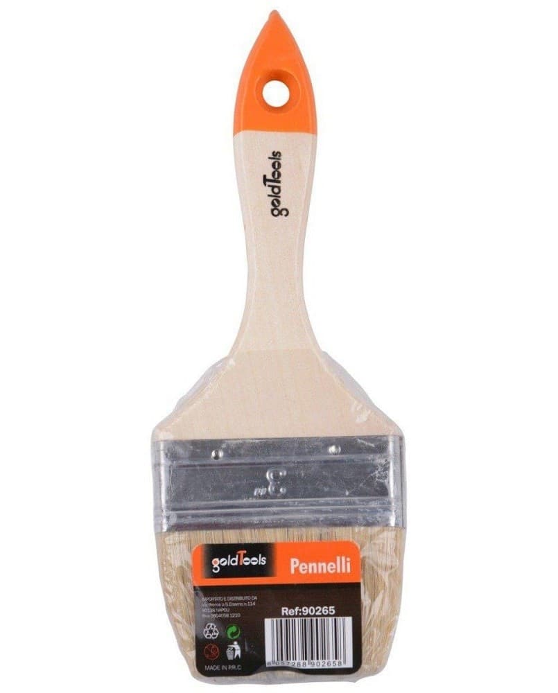 PENNELLO PIATTO DA 3" 75MM PENNELLESSA PER PITTURA VERNICIARE DIPINGERE 90265 - 2