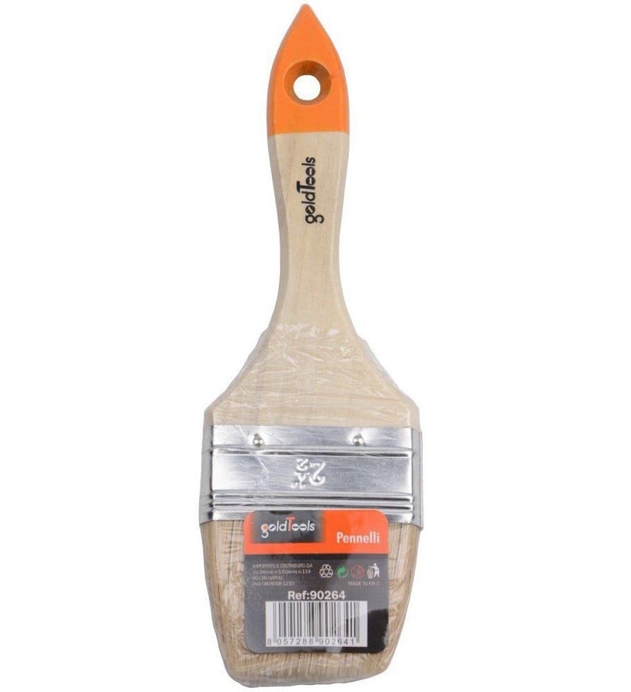 PENNELLO PIATTO DA 2.5" 60MM PENNELLESSA PER PITTURA VERNICIARE DIPINGERE 90264 - 3