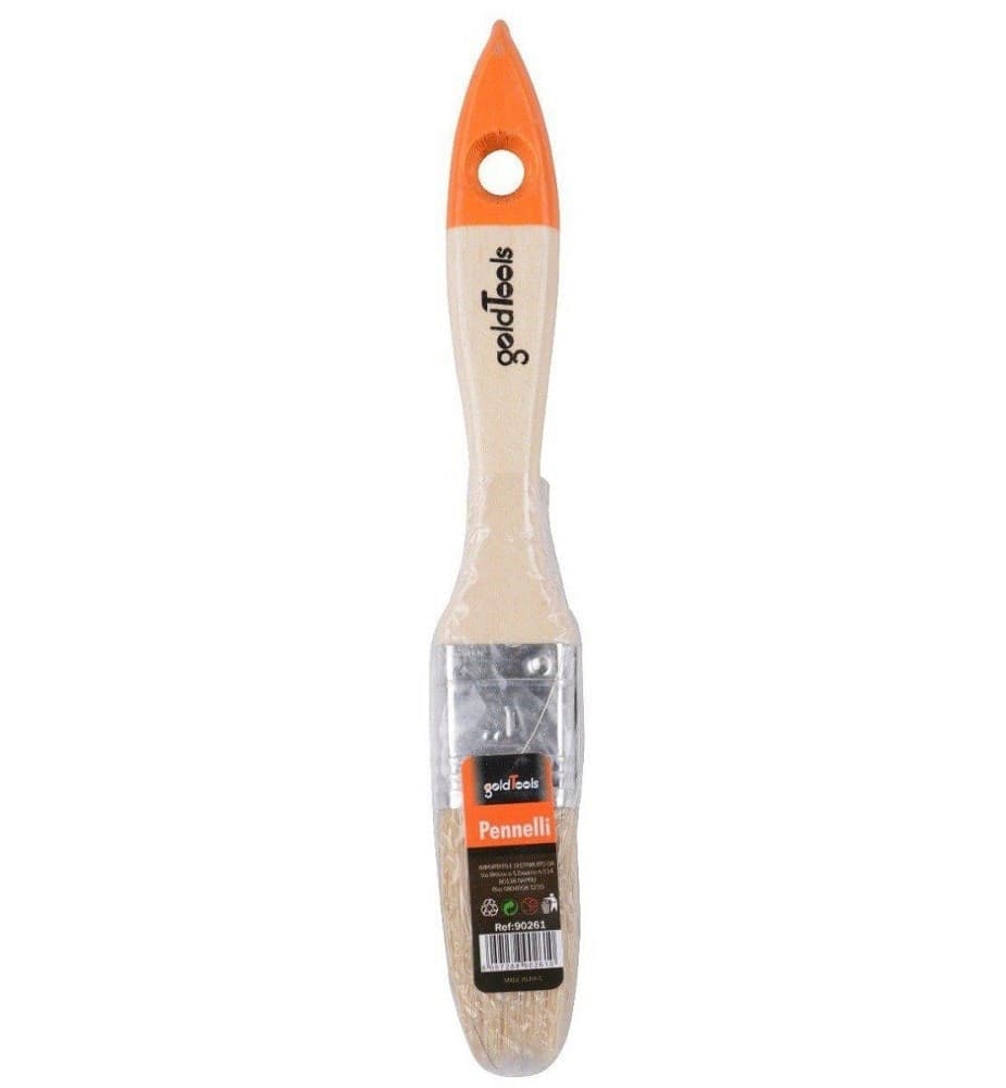 PENNELLO PIATTO DA 1" 25 MM PENNELLESSA PER PITTURA VERNICIARE DIPINGERE 90261 - 2