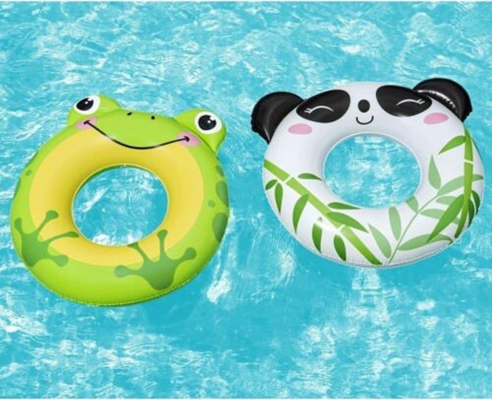 SALVAGENTE PANDA/RANA 79X85CM CIAMBELLA GONFIABILE MARE BAMBINI 3-6 ANNI 36351 - 3