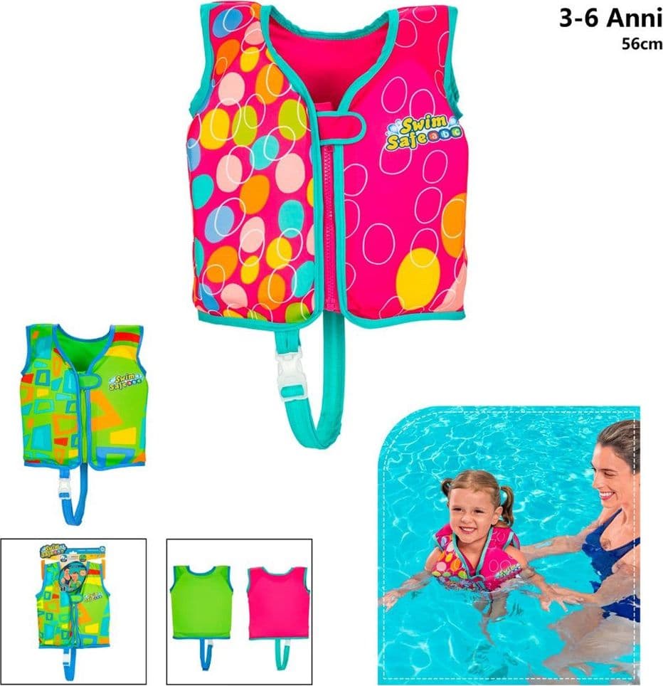 GILET SALVAGENTE TRAINER GIUBBOTTO CON CUSCINETTI IN SCHIUMA PER BAMBINI  3-6 ANNI 32177 - 7