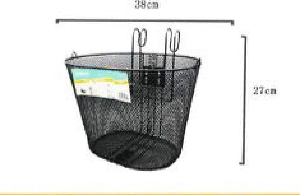 CESTINO SHOPPING PORTAPACCHI ANTERIORE MANUBRIO PER BICICLETTA BICI NERO ZX-9930 - 3
