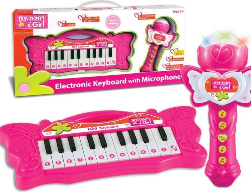 TASTIERA PIANOLA MUSICALE CON MICROFONO GIOCO PER BAMBINI MUSICA DIVERTIMENTO