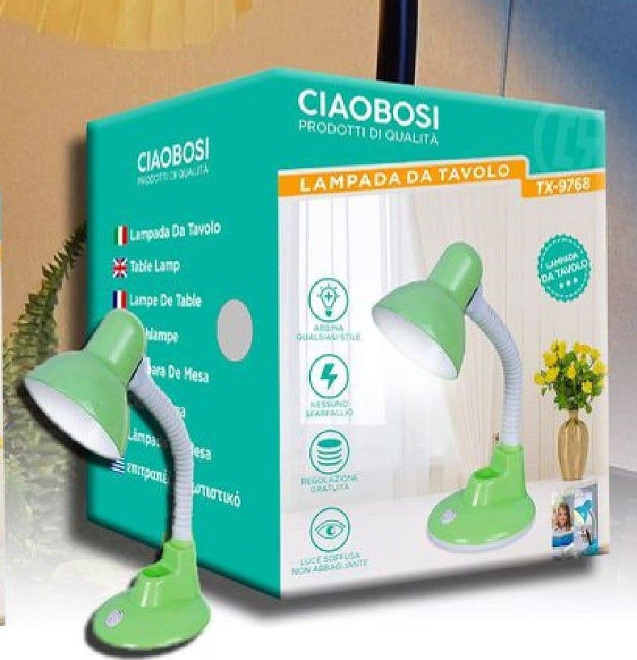 LAMPADA TAVOLO SCRIVANIA FLESSIBILE REGOLABILE IN QUALSIASI ANGOLAZIONE TX-9768 - 3
