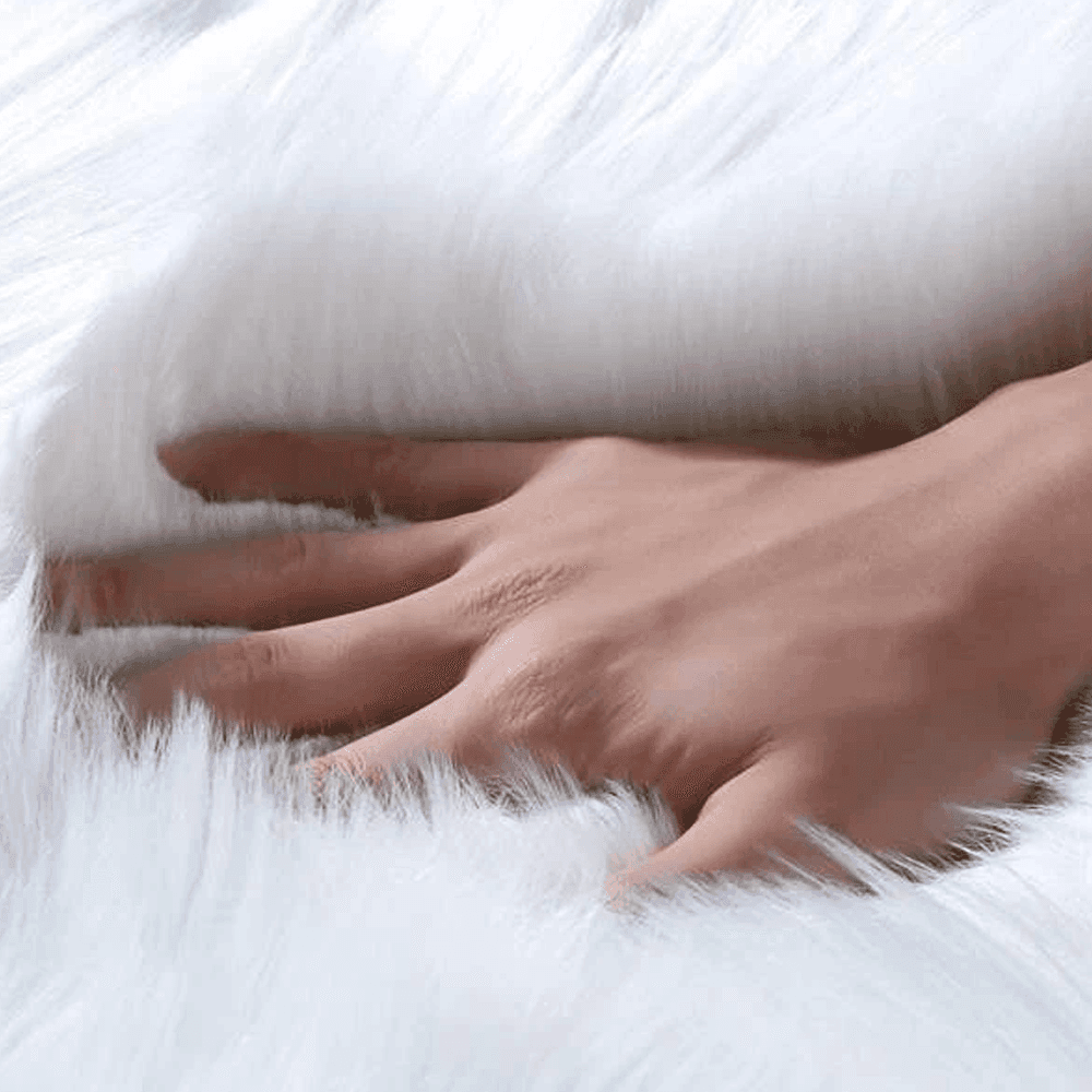 TAPPETO CUTE RETTANGOLARE PELLICCIA FLUFFY COLORI LIVING CAMERA LETTO 120x180 CM - 6