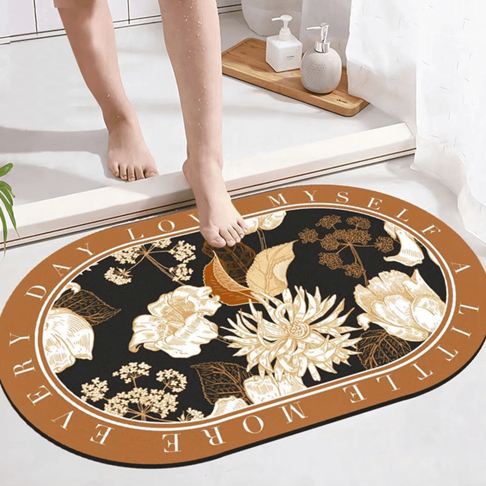 TAPPETO TAPPETINO BAGNO SUPER ASSORBENTE AD ASCIUGATURA RAPIDA ANTISCIVOLO 50X80 - 2