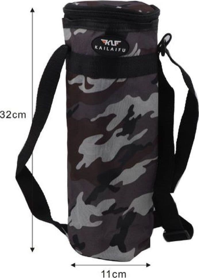 PORTABOTTIGLIA TERMICO MILITARE BORSA 1,5LT CALDO FREDDO 11X32CM ESCURSIONI 12816 - 2