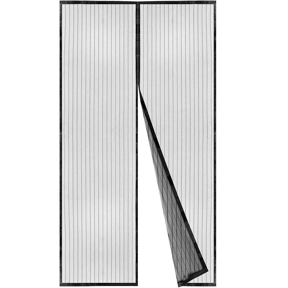 ZANZARIERA MAGNETICA PER PORTE 150X250CM NERA TENDA BALCONE TERRAZZO PORTA 12773 - 3