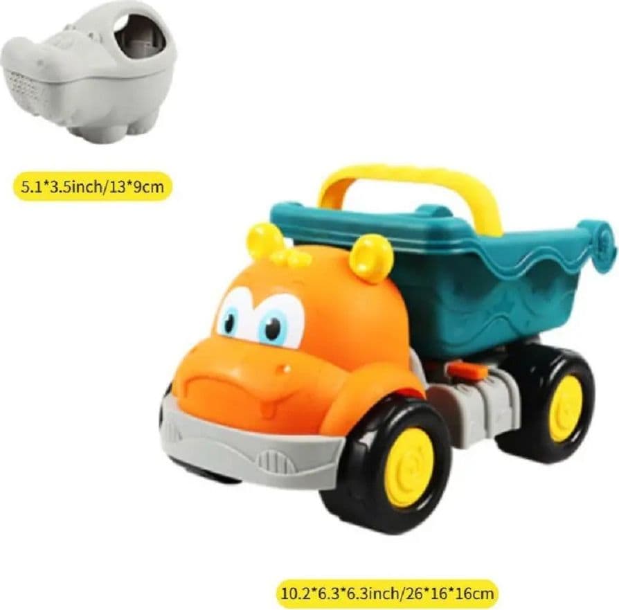 SET MARE 6 PZ GIOCHI SPIAGGIA CAMION ANIMALE PER BAMBINI SABBIA 2 COLORI 6560066 - 6