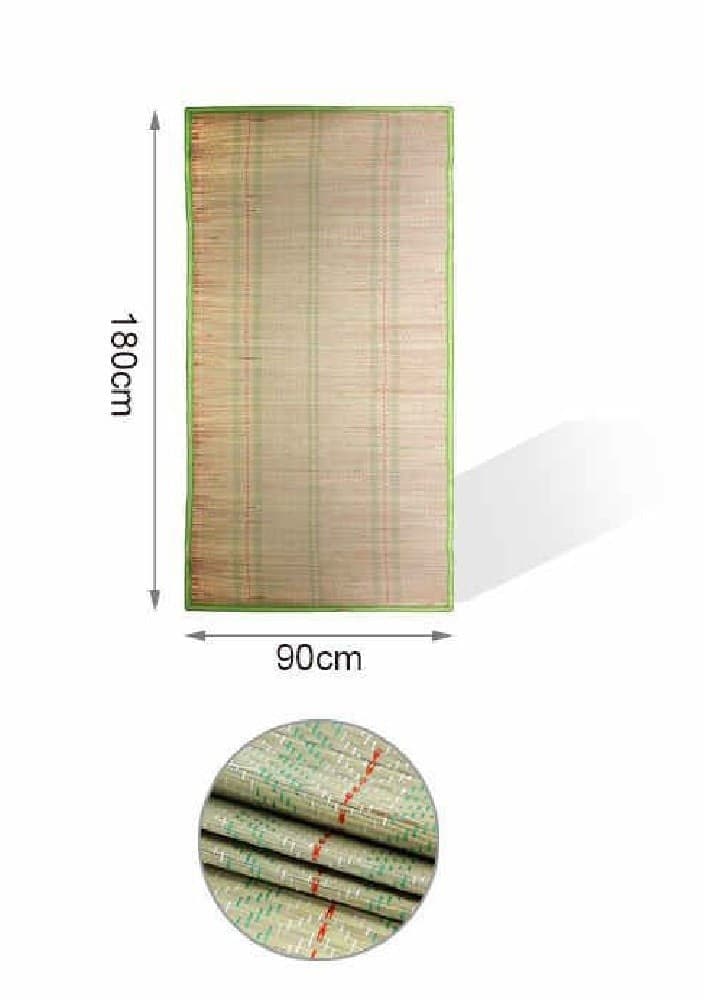 TAPPETINO STUOIA DI PAGLIA PER TELO MARE SPIAGGIA PIEGHEVOLE 180 X 90 CM 5200819 - 2