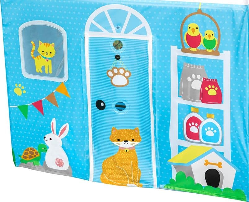TENDA CASETTA RIPIEGABILE GIOCO PER BAMBINI 102X76X114 CM DA GIARDINO CASA 52007 - 12