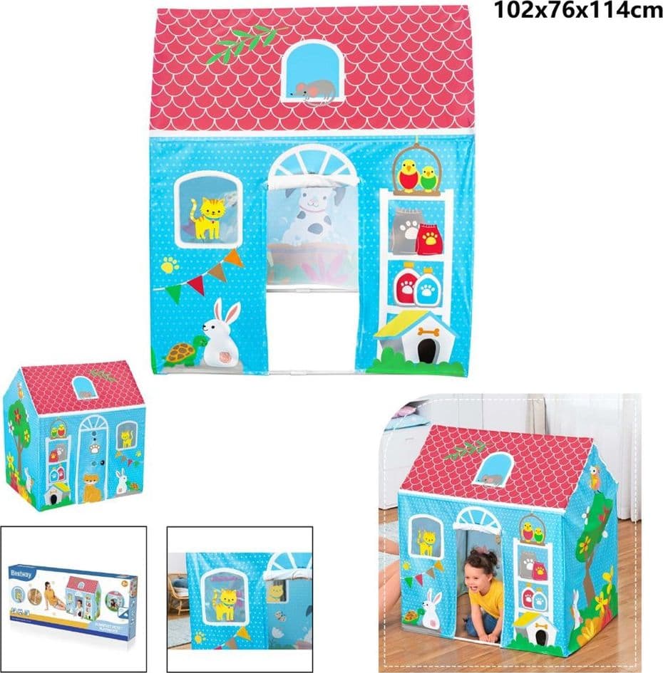 TENDA CASETTA RIPIEGABILE GIOCO PER BAMBINI 102X76X114 CM DA GIARDINO CASA 52007 - 13