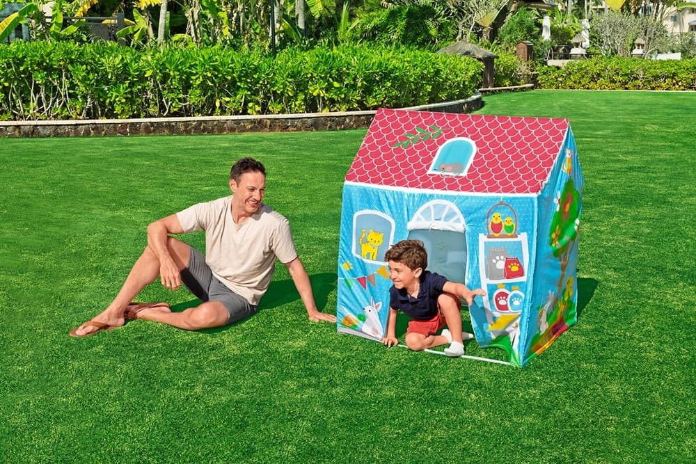 TENDA CASETTA RIPIEGABILE GIOCO PER BAMBINI 102X76X114 CM DA GIARDINO CASA 52007 - 6