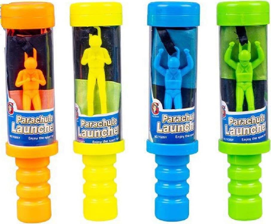 GIOCO SOLDATINO CON PARACADUTE 50CM LANCIO PER BAMBINI RAGAZZI 4 COLORI 6563004 - 2