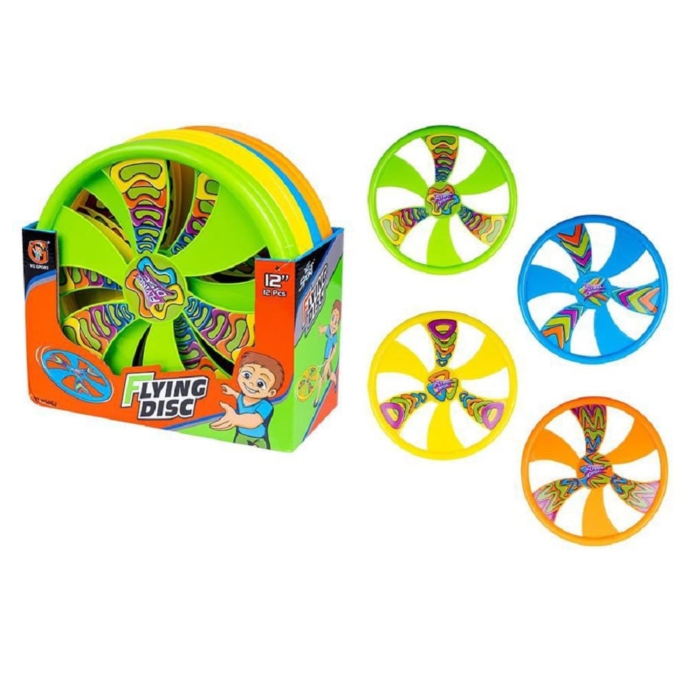 FRISBEE DISEGNO STAMPATO DISCO 24 CM GIOCHI SPORT BAMBINI 4 COLORI ASS. 6563025 - 2