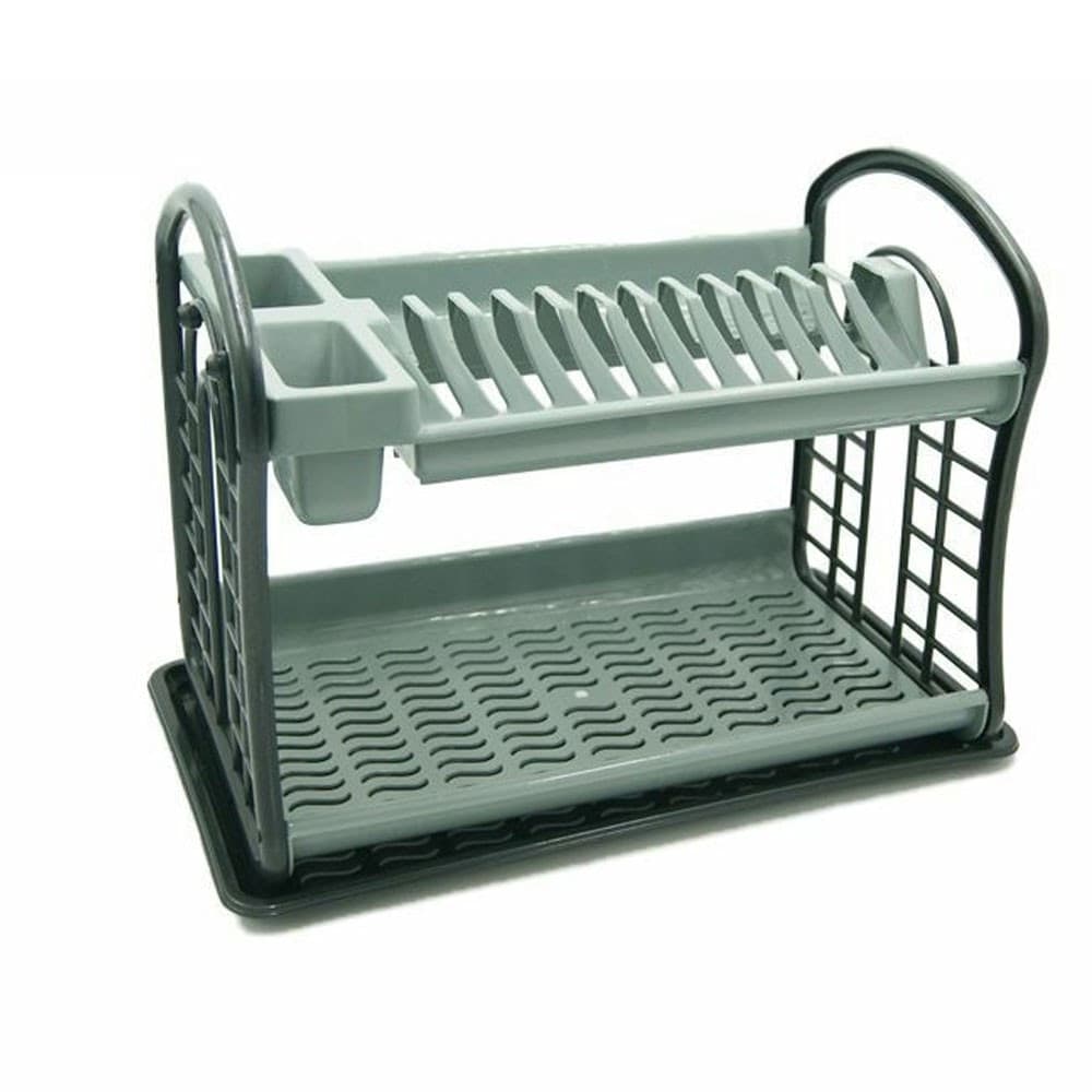SCOLAPIATTI SCOLA PIATTI SCOLAPOSATE IN PLASTICA CUCINA ACCESSORI 42X30X28 CM - 2