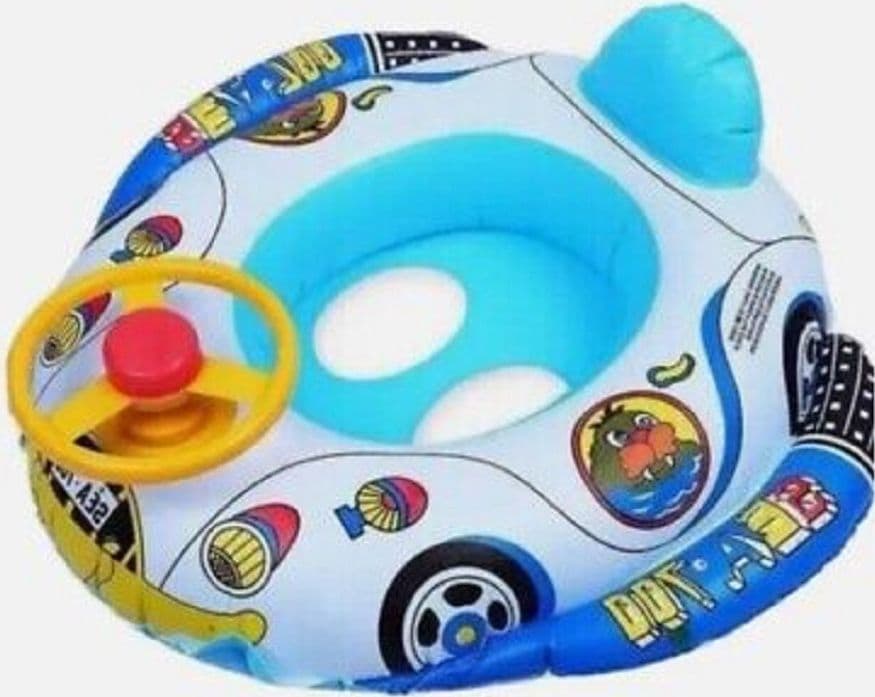 SALVAGENTE MUTANDINA PER BAMBINI PISCINA A FORMA DI AUTOMOBILE BUS 75 CM 15580 - 2
