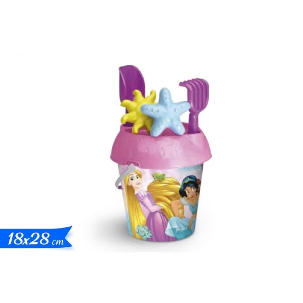 SECCHIELLO 18CM PRINCIPESSE CON FORMINE ACCESSORI GIOCHI MARE PER BAMBINE 704009 - 2