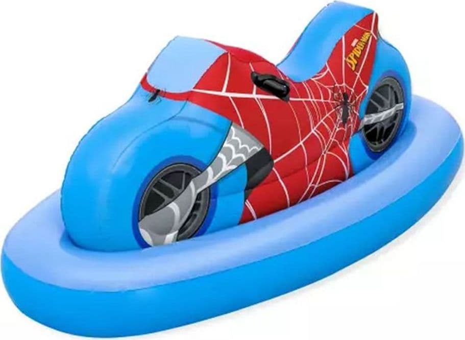 MOTO MARVEL SPIDER CIAMBELLA SALVAGENTE BEACH GONFIABILE CAVALCABILE MARE PISCINA 98794 - 3