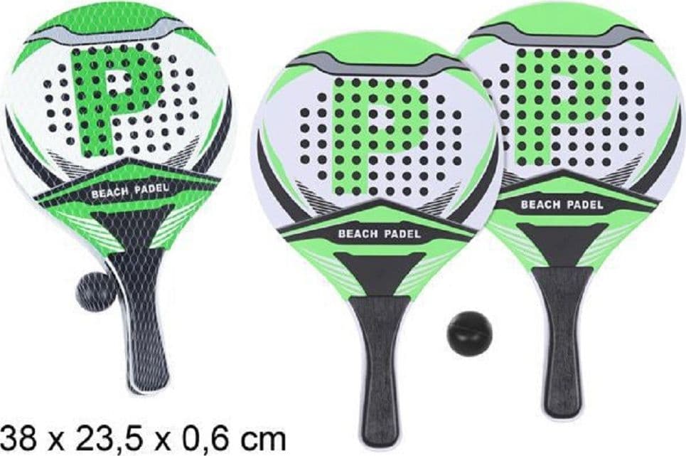 SET RACCHETTE DA SPIAGGIA BEACH BALL POWER UNISEX-ADULTO 38X23,5X0,6 CM 186160 - 2
