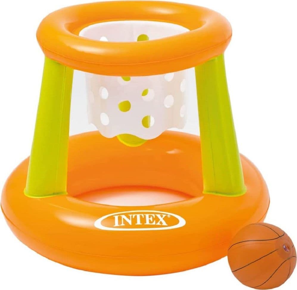CANESTRO GONFIABILE 58504 CON RETE 67X55CM BASKET GALLEGGIANTE MARE PISCINA PALLA - 5