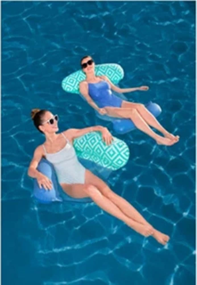 MATERASSINO LUXURY CON RETE GONFIABILE 145 X 87 CM PER PISCINA MARE ESTATE 43555 - 8