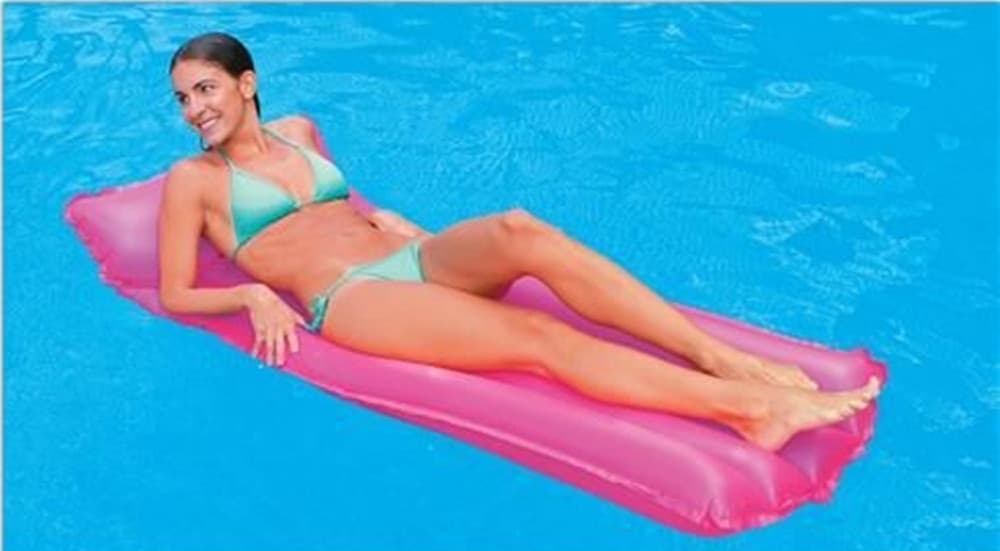 MATERASSINO TINTA UNITA TRASPARENTE GONFIABILE 183X76CM PISCINA MARE 5 TUBI 44013 - 13