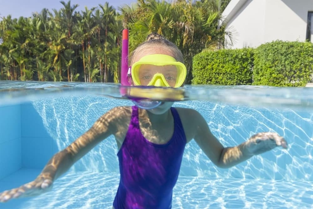 SET DA SNORKELING BAMBINI FLAPPER MASCHERA BOCCAGLIO PINNE 3-6 ANNI 2 COL 25039 - 18