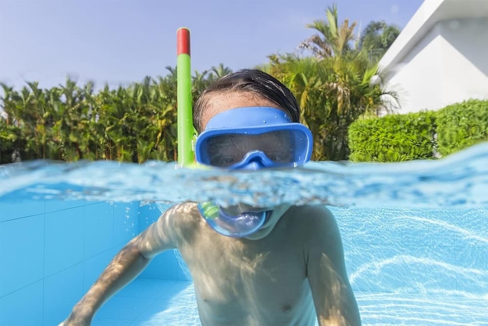 SET DA SNORKELING BAMBINI FLAPPER MASCHERA BOCCAGLIO PINNE 3-6 ANNI 2 COL 25039 - 19