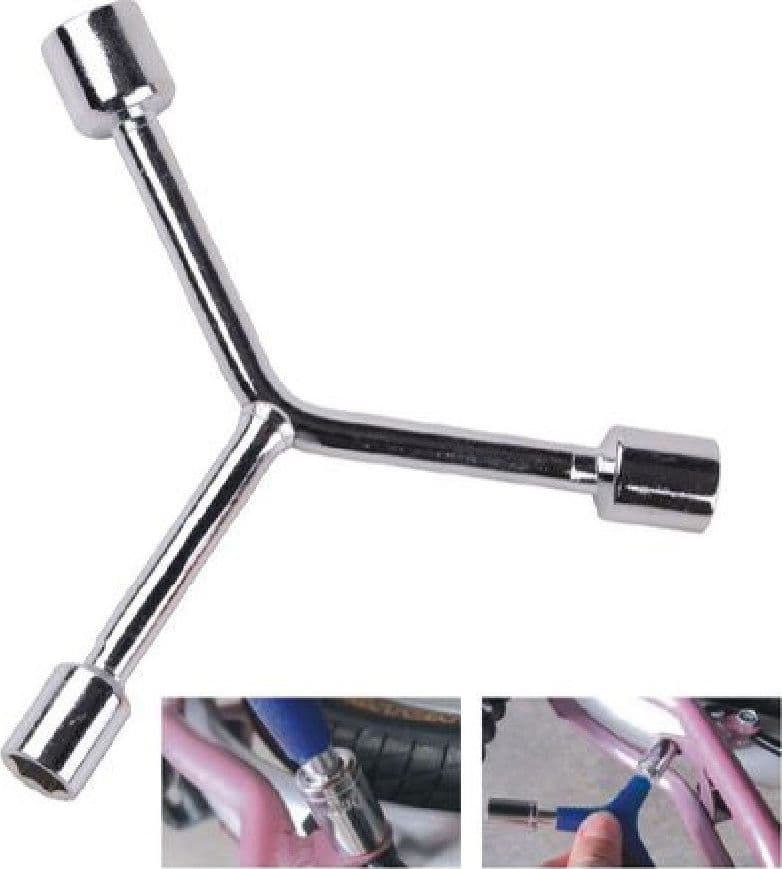 CHIAVE POLIGONALE TIPO Y CON BUSSOLE ESAGONALI 11-13-15 MM BICI FERRAMENTA 91592 - 2