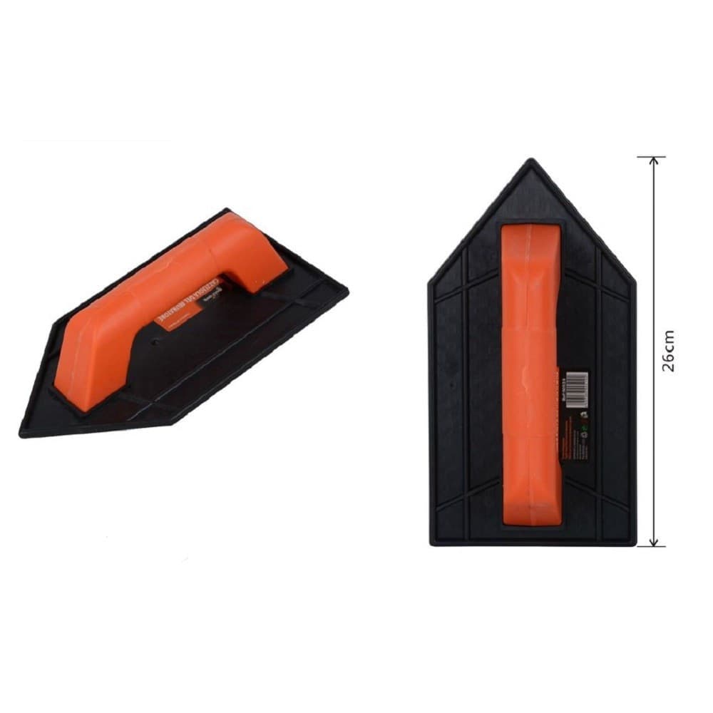 CAZZUOLA CON PUNTA IN PLASTICA SPATOLA PER MURATORE LAVORI STUCCO INTONACO 90519