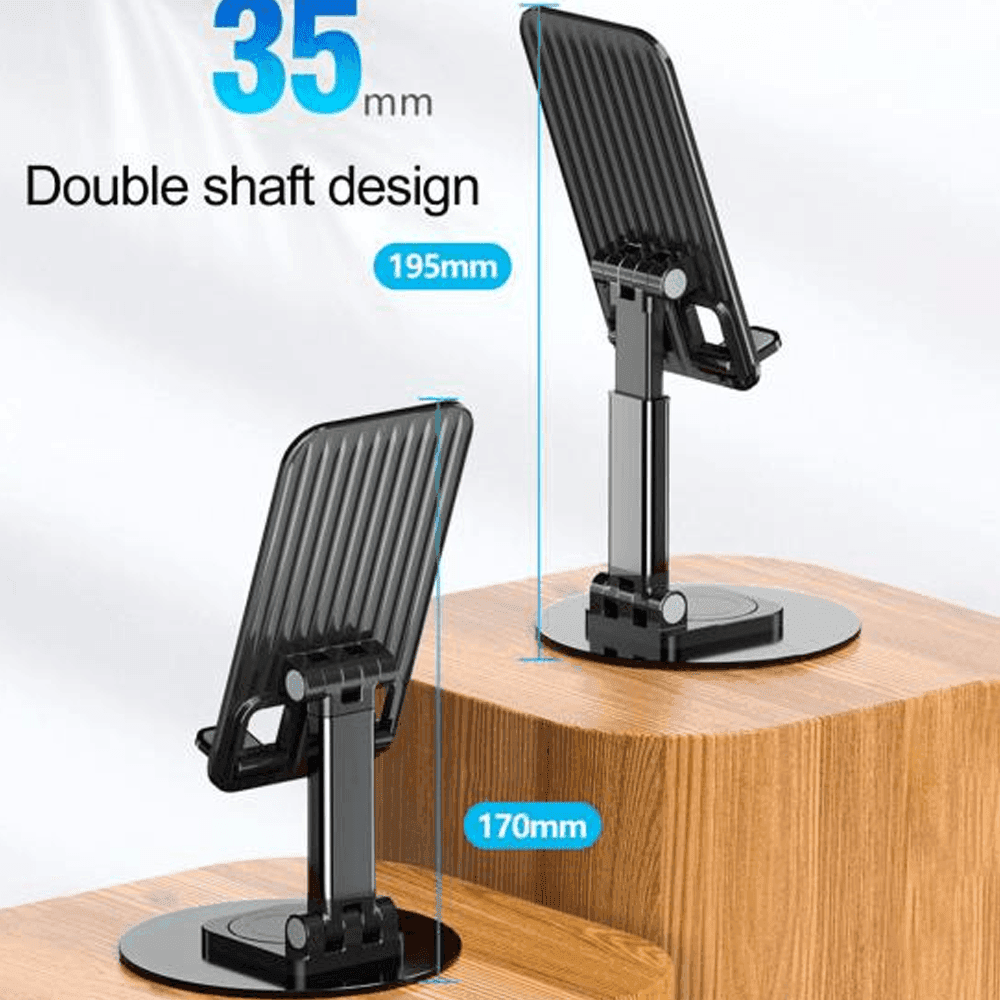 SUPPORTO PORTATILE PER SMARTPHONE TABLET REGOLABILE IN ALTEZZA SCRIVANIA UFFICIO - 2