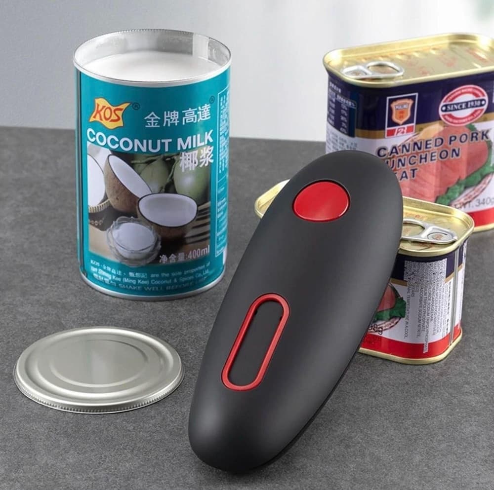 APRISCATOLE ELETTRICO AUTOMATICO PER USO DOMESTICO SICURO E A BATTERIA IN CUCINA - 5