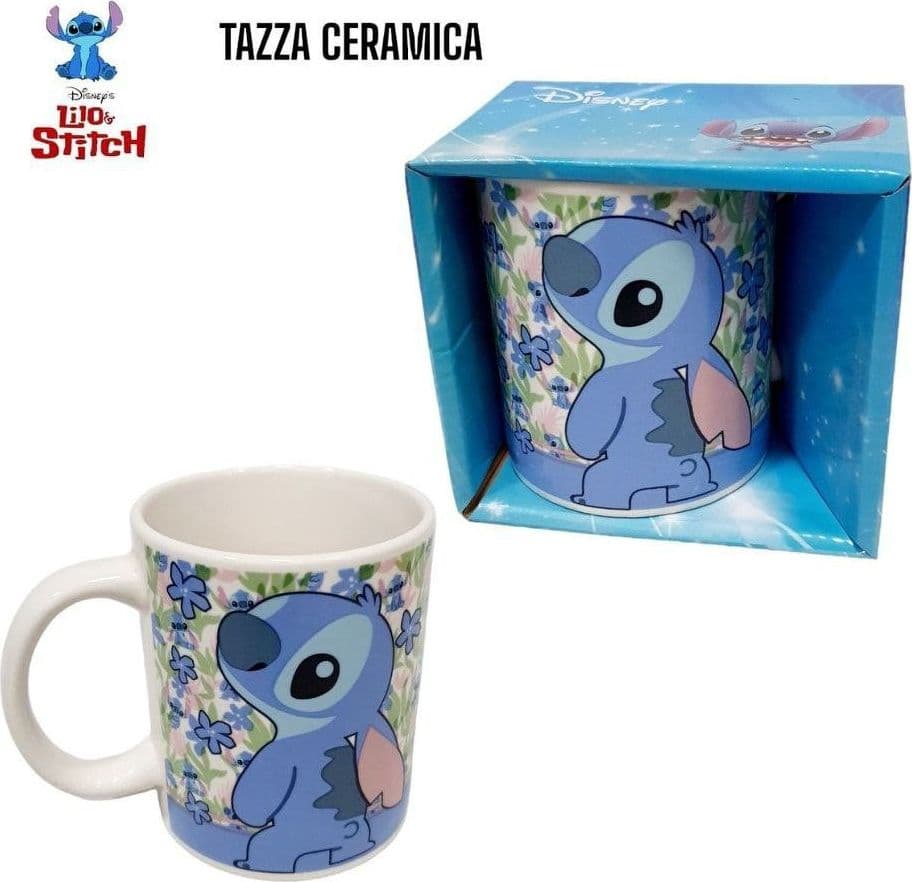 TAZZA MUG IN CERAMICA LILO & STITCH 325 ML TAZZE COLAZIONE BAMBINA REGALO
