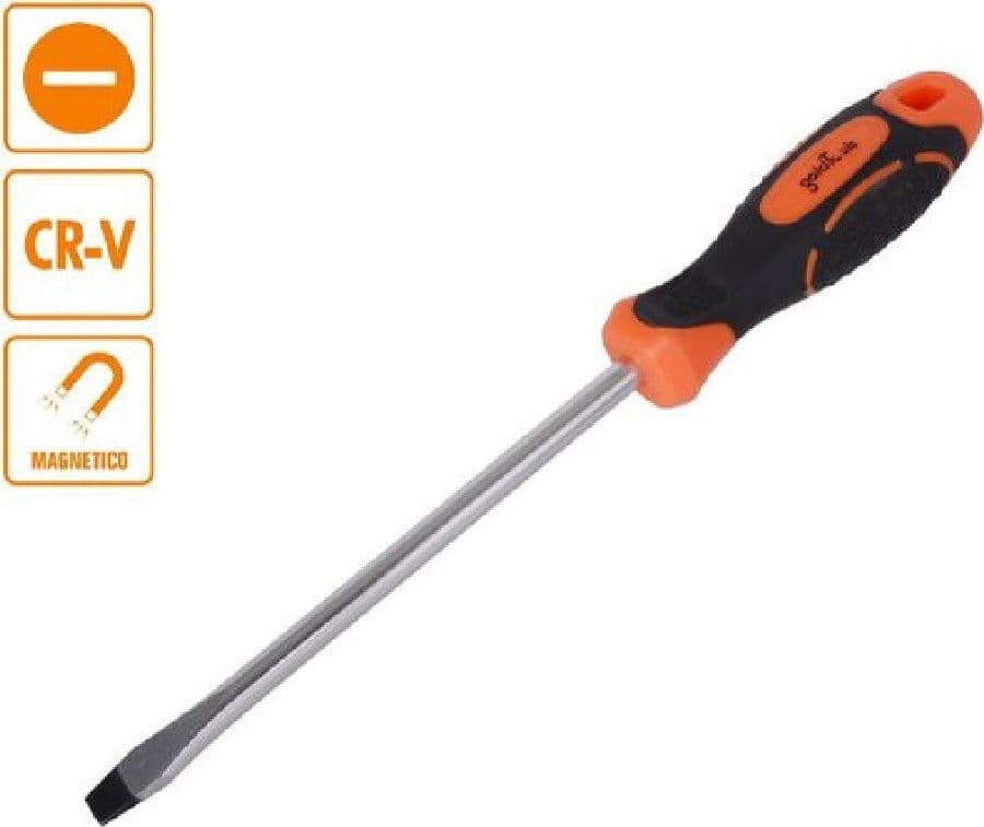 CACCIAVITE GIRAVITE 4X75 MM CON PUNTA MAGNETICA A TAGLIO IN ACCIAIO CR-V 94879 - 2