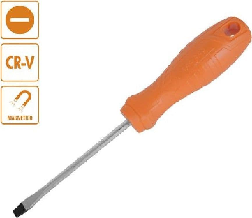 CACCIAVITE GIRAVITE 3X125 MM CON PUNTA MAGNETICA A TAGLIO IN ACCIAIO CR-V 97485 - 2