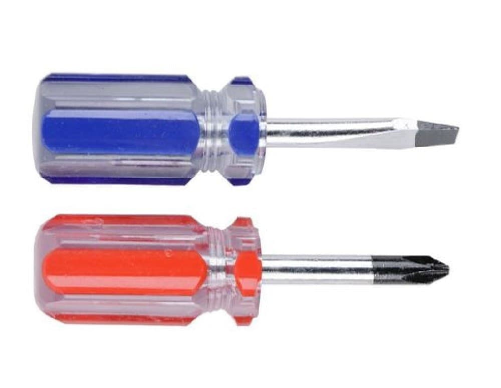 SET 2 PZ CACCIAVITE NANO CON PUNTA MAGNETICA A TAGLIO E A STELLA 6MM 38MM 91894 - 2