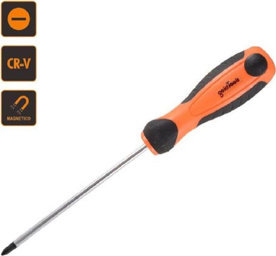CACCIAVITE LUNGO GIRAVITE 6X450MM PUNTA MAGNETICA A CROCE IN ACCIAIO CR-V 91873 - 2