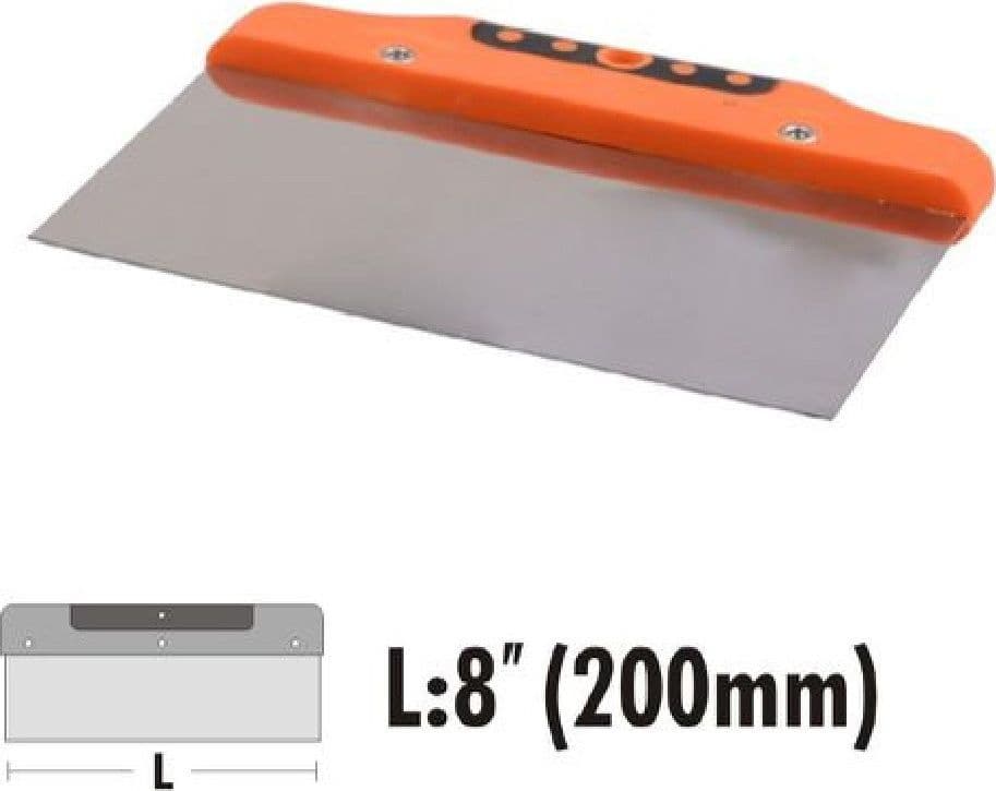 RASCHIETTO SPATOLA IN ACCIAIO CON IMPUGNATURA BICOLORE 8″ 200MM FERRAMENTA 90450 - 2