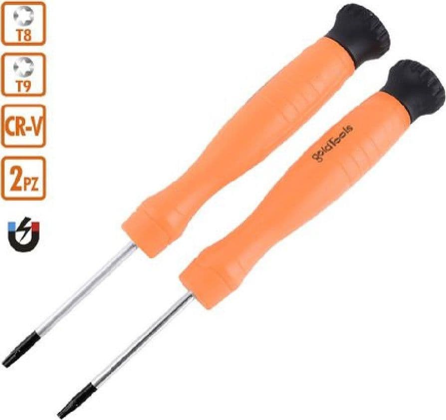 SET 2 PEZZI CACCIAVITE CACCIAVITI CON PUNTA MAGNETICA A STELLA T8 T9 CR-V 57025 - 2
