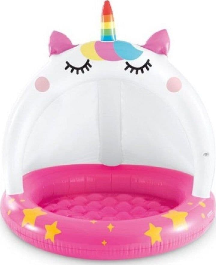 PISCINA BABY POOL CATICORN 102X102CM GIOCO ESTIVO GONFIABILE PER BAMBINI 58438 - 3