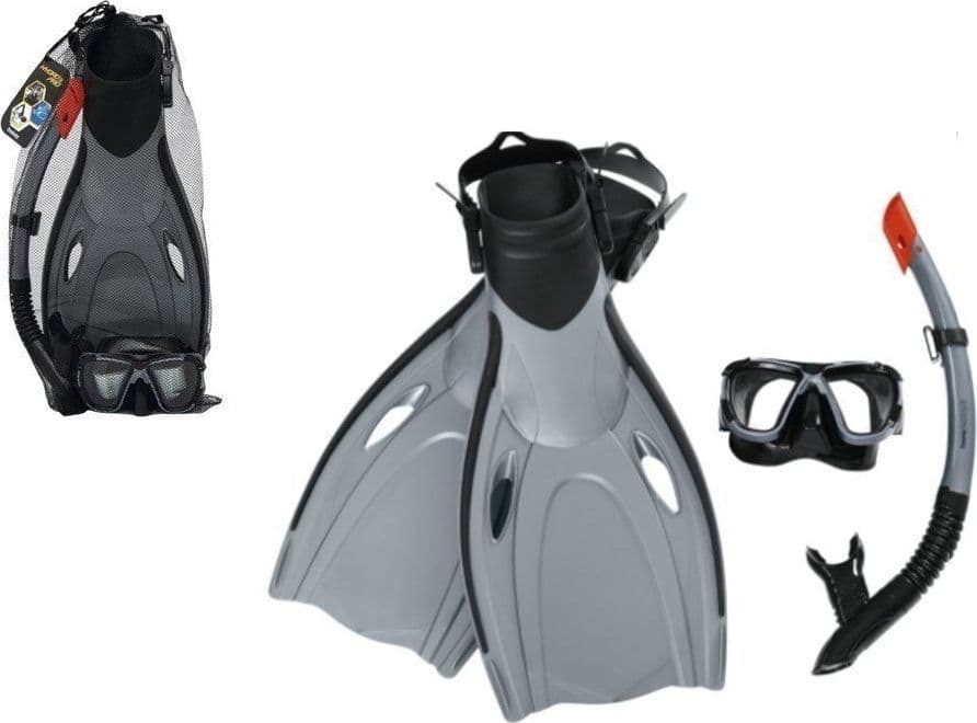 SET DA SNORKELING MASCHERA BOCCAGLIO PINNE BLACKSEA PER ADULTI IMMERSIONI 25044 - 7