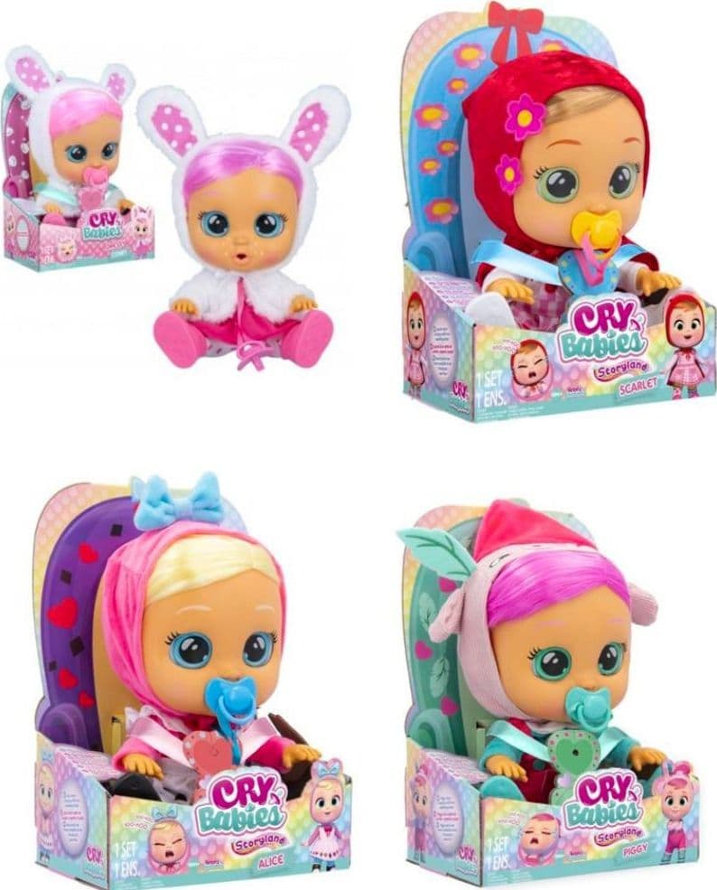 CRY BABIES STORYLAND PIGGY BAMBOLA INTERATTIVA GIOCATTOLO PER BAMBINE ETÀ 18+ - 4