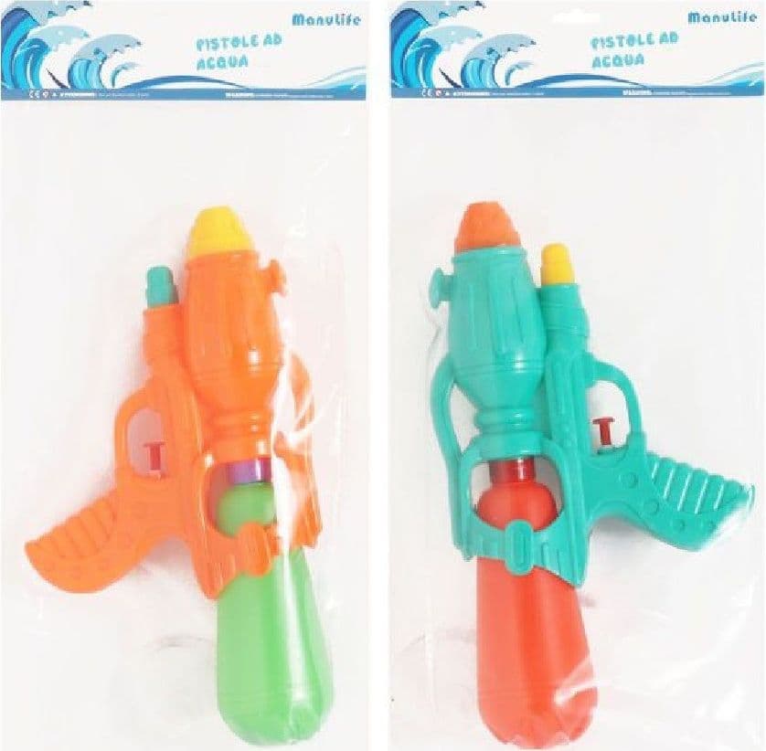 PISTOLA AD ACQUA SERBATOIO 27X15.5CM GIOCATTOLO BAMBINI ESTATE VARI COLORI 605443 - 4