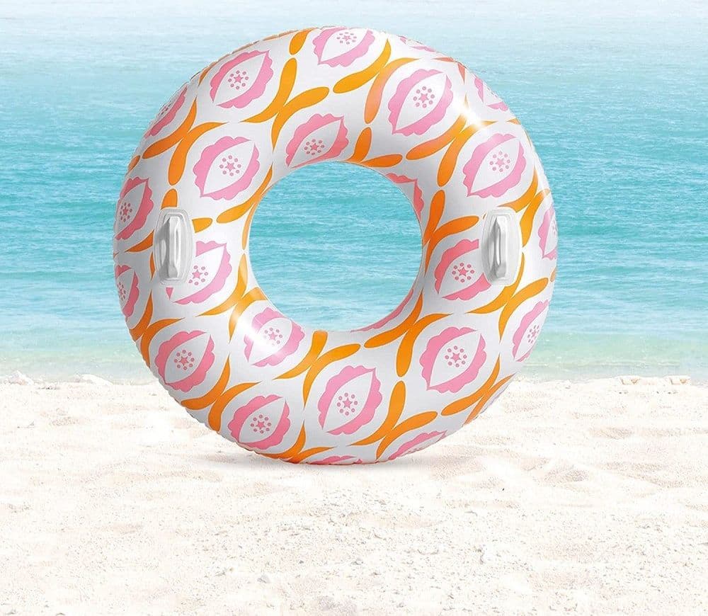 CIAMBELLA TIMELESS CON MANIGLIE 91 CM GALLEGGIANTE GONFIABILE PISCINA MARE 56269 - 8
