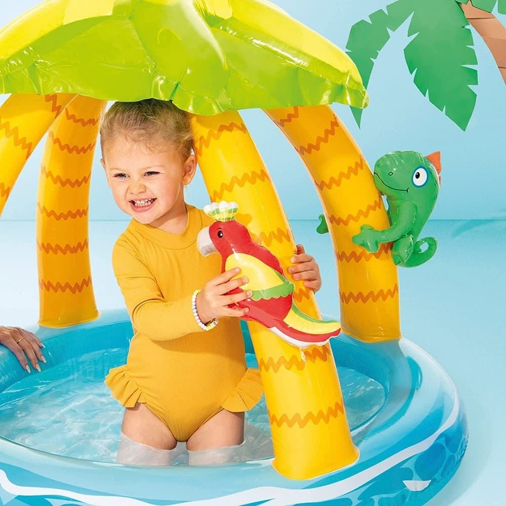 PISCINA GONFIABILE BABY POOL PALMA 102X86 CM 45 LT BAMBINI 1-3 ANNI ESTATE 58417 - 7