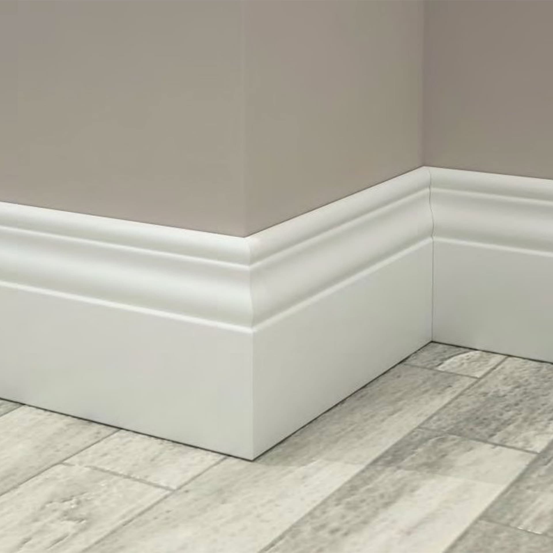 BATTISCOPA in legno DUCALE 140X13 ZOCCOLINO MASSELLO ALTO bianco (prezzo al metro lineare) - Eternal Parquet